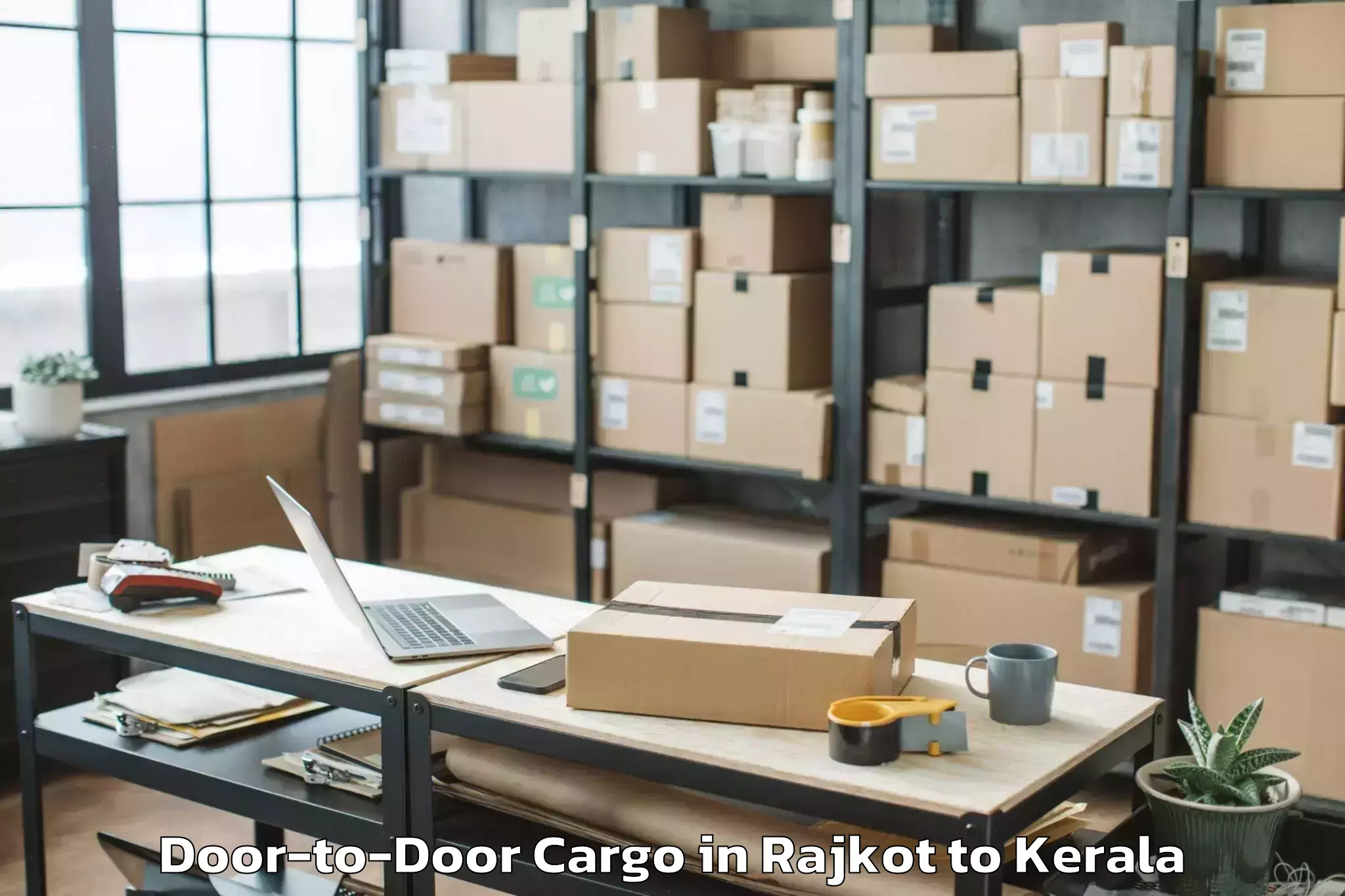 Efficient Rajkot to Ayoor Door To Door Cargo